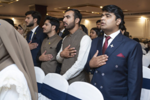 Fellows from the 2024 cohort taking The Pledge