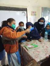 Students participating in science activities