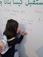 A student sharing her hope for the future!