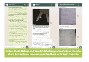 What a WhatsApp Classroom looks like