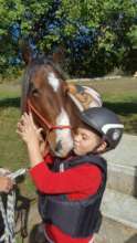 John and his favorite horse - the gentle Moby