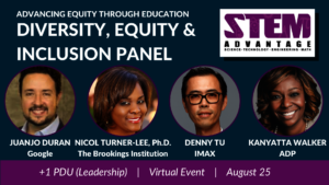 Diversity, Equity & Inclusion panel, Aug 25, 2020