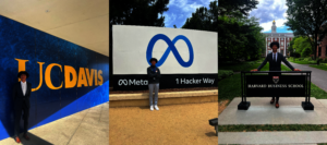 Dominic at his Meta internship and other programs
