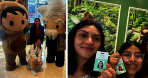 Julia and Roxana at Salesforce