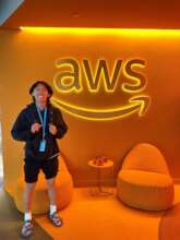Randy at his Amazon Web Services (AWS) internship