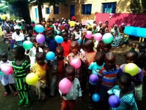 Children in Rwanda at their party