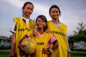 Girls love football