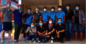 Cambodia's top Football team helps Flame families