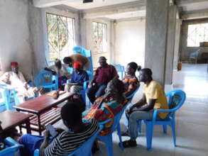 Committee meeting at Kaloleni, Kilifi County.