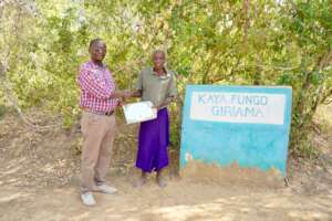Presentation of the Conservation Award Certificate