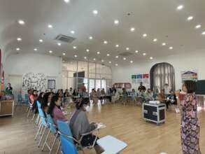 LIN staff in training Giving Well workshop