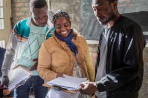 Students practice Permaculture Design in groups