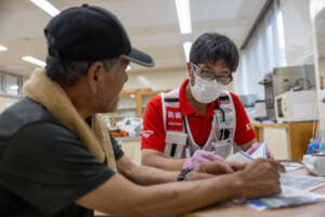 Health consultation at evacuation center
