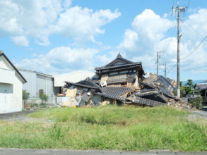 Destroyed home in Kumamoto