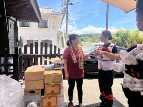 Delivering supplies to care facility