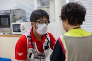 Doctor consults with patient