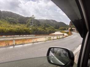 Elevated Orito River running through Suzu