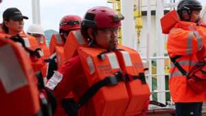 Safety training aboard the Power of Change