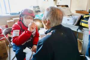 ARROWS Dr. Inaba performs a check up on a patient