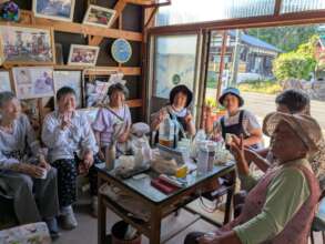 Attendees of the Tanabata festival in Noto