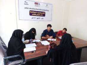 Conducting personal interviews with displaced wome
