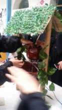 Training on making a fountain from waste and used