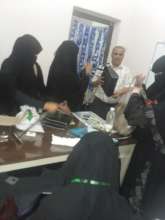 Training displaced women in the manufacture of wom