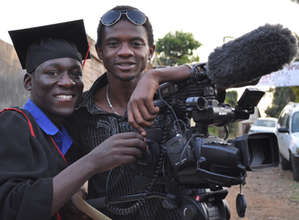 Bonny at Kibera Film School graduation