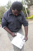 Denis preparing for filming