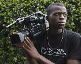 Eric, trainee at Kibera Film School