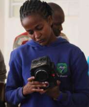 Fridah with RED camera