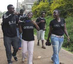 Trainees at Kibera Film School