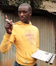 Charles Isaboke, Kibera Film School trainee on set