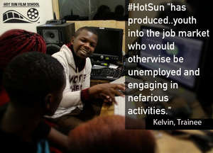 Kelvin, trainee at Hot Sun Foundation