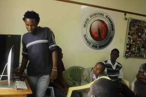 Michael in a workshop at Hot Sun Foundation
