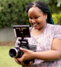 Sandra with RED camera