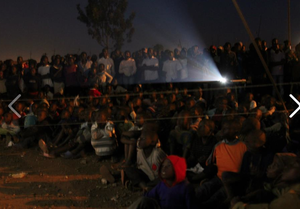 Community screening at Slum Film Festival Nairobi