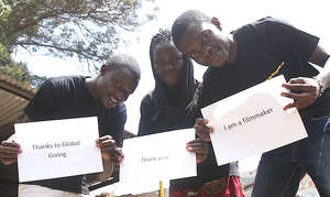 Matthew, Saumu and Daudi, Kibera Film School