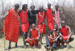Kibera Film School with Masai friends