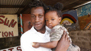 Wilfred with daughter Angel