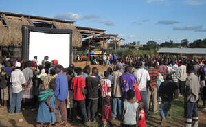 Open Air Screening in Kibera