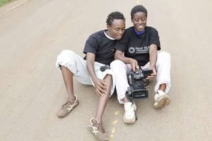 Mathew and Rebecca, Kibera Film School trainees