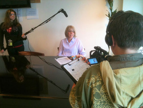 Girshel Filming at the NYC Dept. Of Health