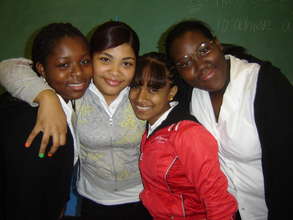 Classmates support each other