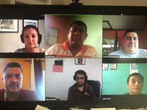 With colleagues on remote session (me: lower ctr)