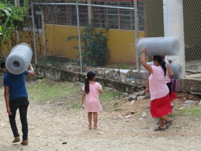 Transporting materials to the community