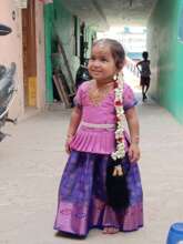 Sadhana in a traditional South Indian outfit