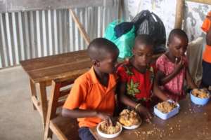 Children on their visitation day