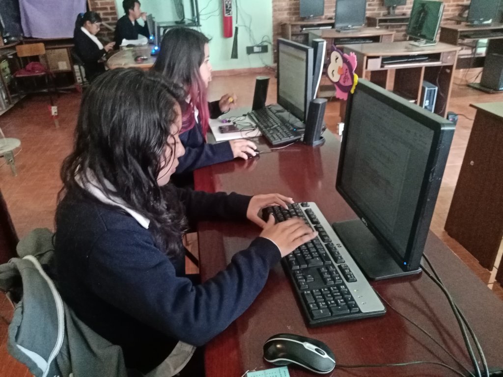 Students in classroom, Tetitla CODAF Center