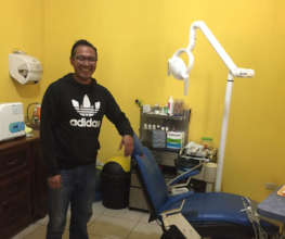 Our new partner, Dr. Alejandro, the local dentist.